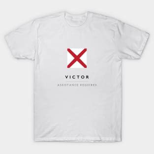 Victor: ICS Flag Semaphore T-Shirt